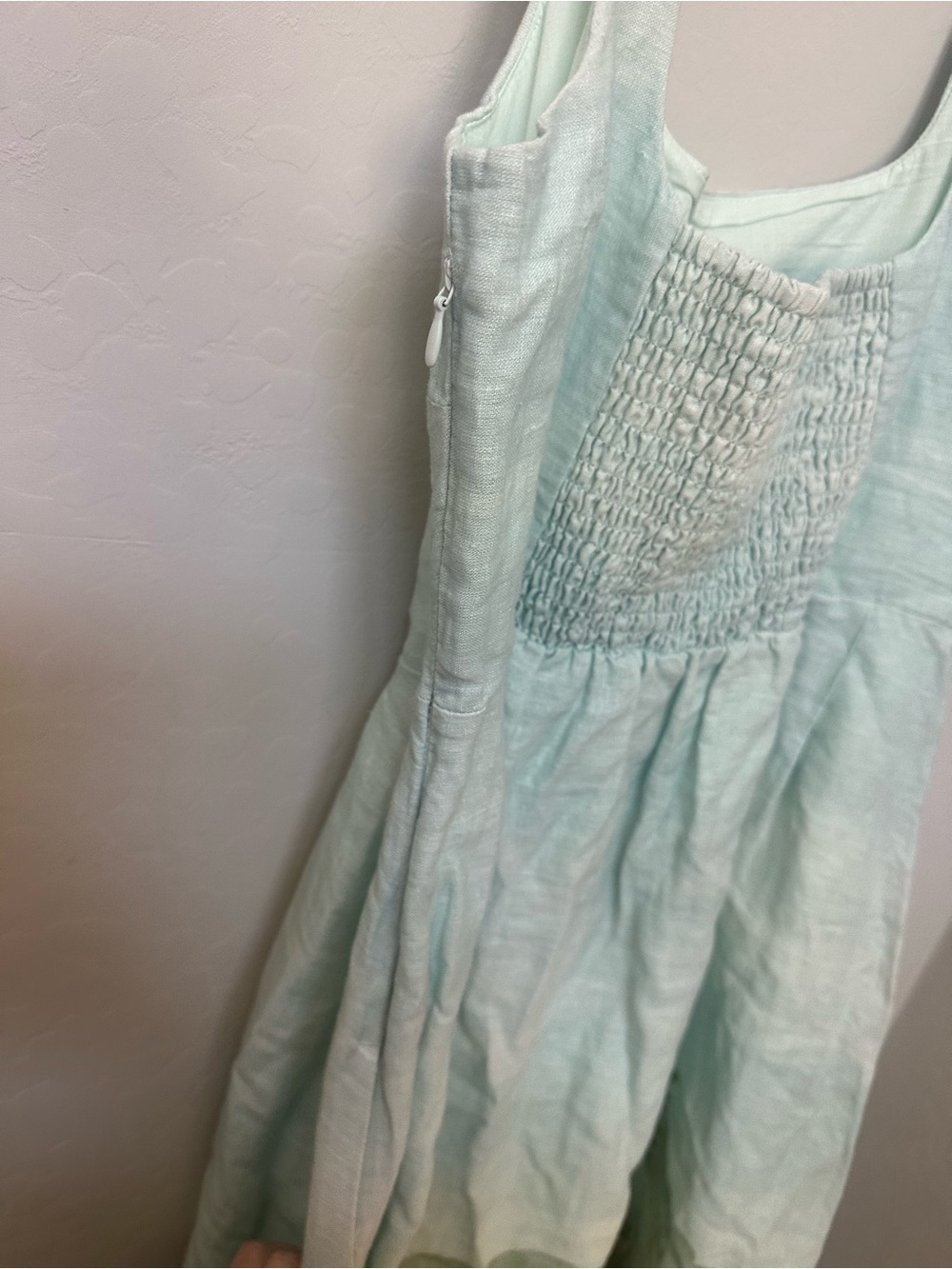 Calypso St. Barth 100% Linen Tropical Print Midi Dress Size 8 - Picture 6 of 7
